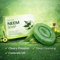 Neem Soap for Acne & Oily Skin – Vitamin E Formula